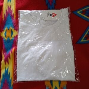 Liberty Pro Polyester Spandex White T-Shirt Performance Size L NWT
